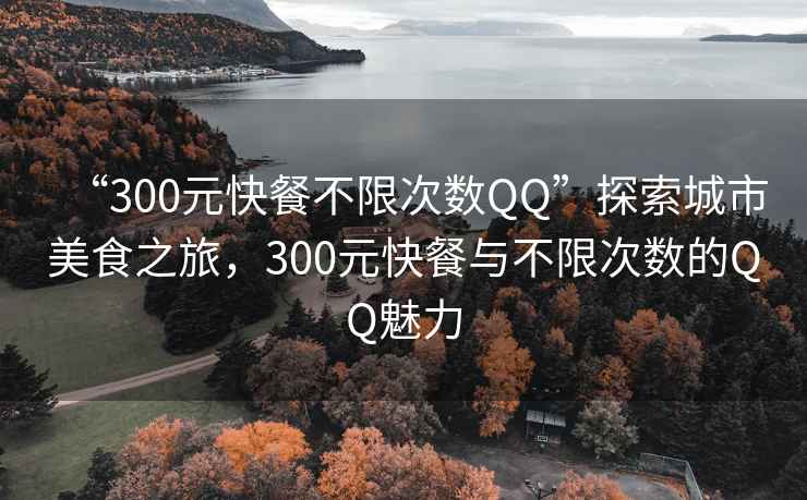 “300元快餐不限次數QQ”探索城市美食之旅，300元快餐與不限次數的QQ魅力
