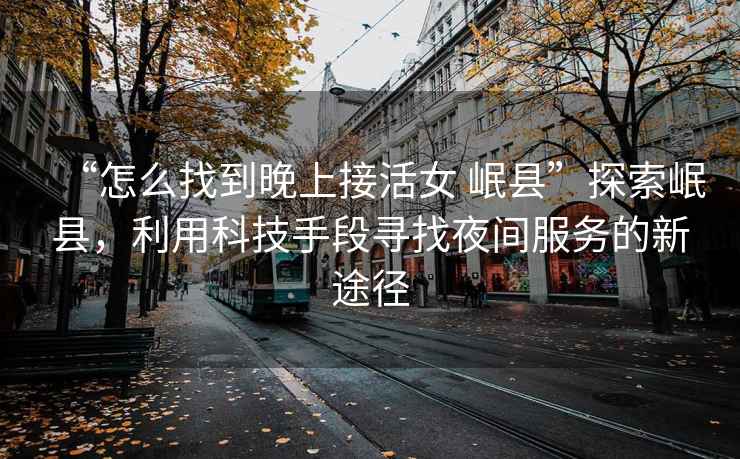 “怎么找到晚上接活女 岷縣”探索岷縣，利用科技手段尋找夜間服務(wù)的新途徑