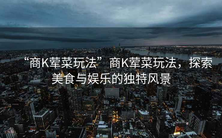 “商K葷菜玩法”商K葷菜玩法，探索美食與娛樂(lè)的獨(dú)特風(fēng)景