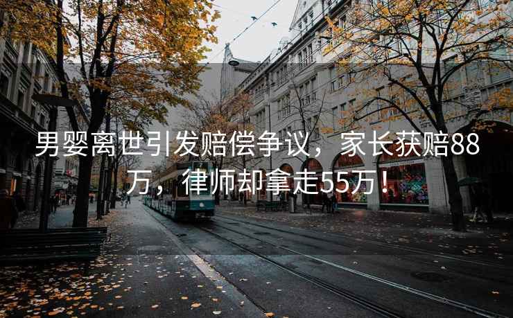 男嬰離世引發賠償爭議，家長獲賠88萬，律師卻拿走55萬！