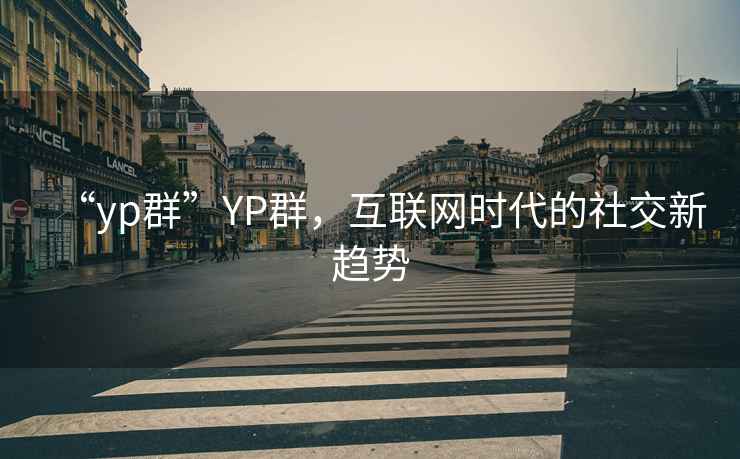 “yp群”YP群，互聯(lián)網(wǎng)時代的社交新趨勢