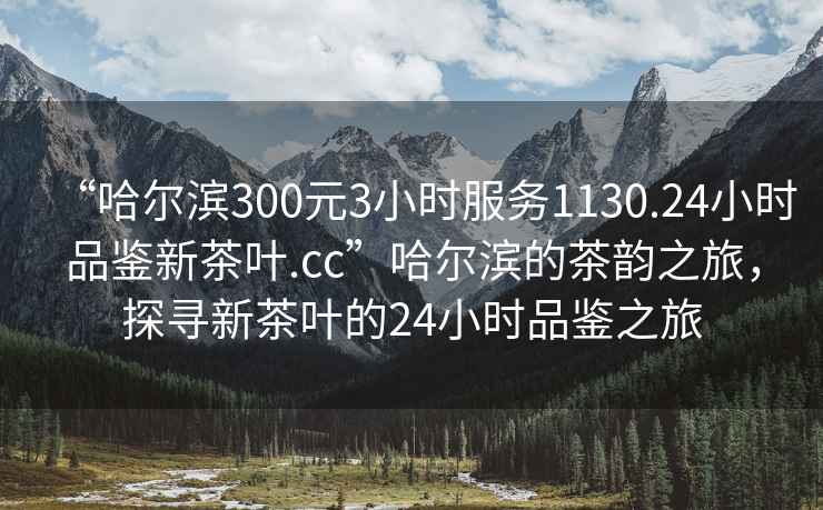 “哈爾濱300元3小時服務1130.24小時品鑒新茶葉.cc”哈爾濱的茶韻之旅，探尋新茶葉的24小時品鑒之旅