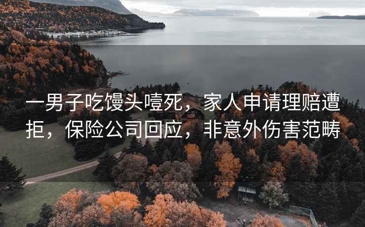一男子吃饅頭噎死，家人申請理賠遭拒，保險公司回應，非意外傷害范疇