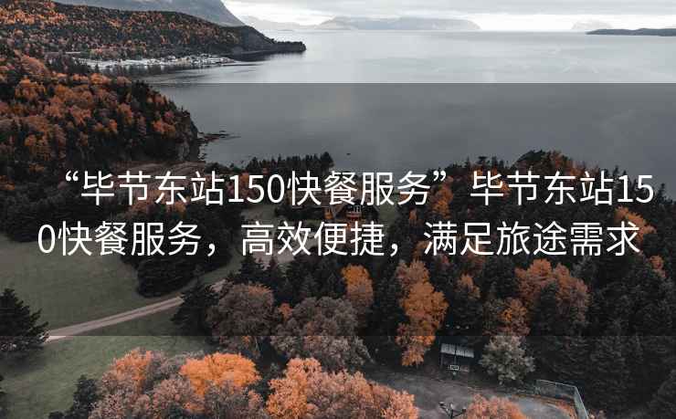 “畢節東站150快餐服務”畢節東站150快餐服務，高效便捷，滿足旅途需求