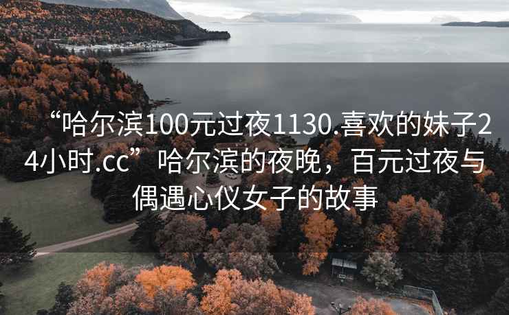 “哈爾濱100元過夜1130.喜歡的妹子24小時.cc”哈爾濱的夜晚，百元過夜與偶遇心儀女子的故事