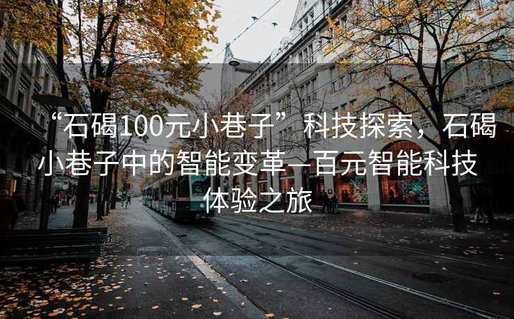“石碣100元小巷子”科技探索，石碣小巷子中的智能變革—百元智能科技體驗之旅