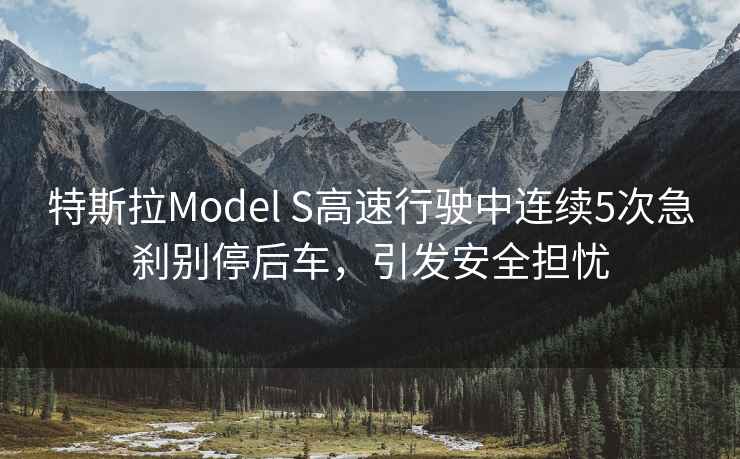 特斯拉Model S高速行駛中連續(xù)5次急剎別停后車，引發(fā)安全擔(dān)憂