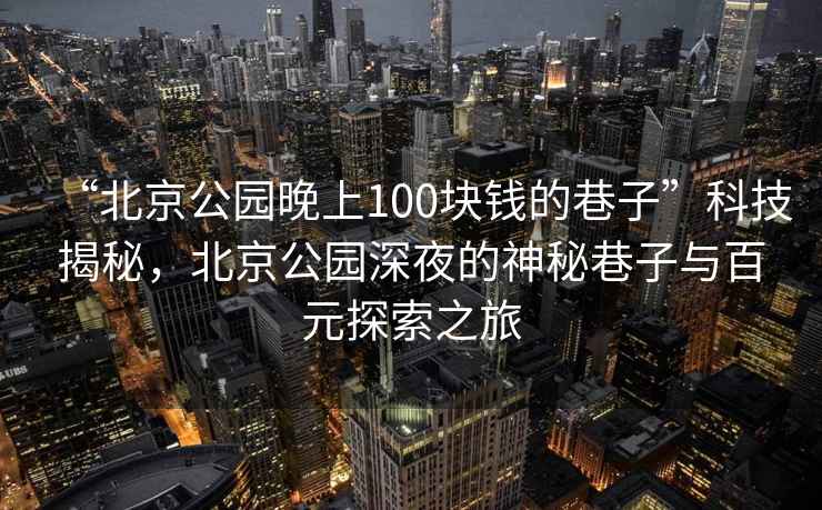 “北京公園晚上100塊錢的巷子”科技揭秘，北京公園深夜的神秘巷子與百元探索之旅