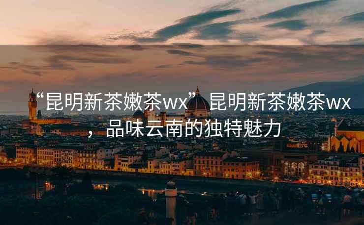“昆明新茶嫩茶wx”昆明新茶嫩茶wx，品味云南的獨特魅力