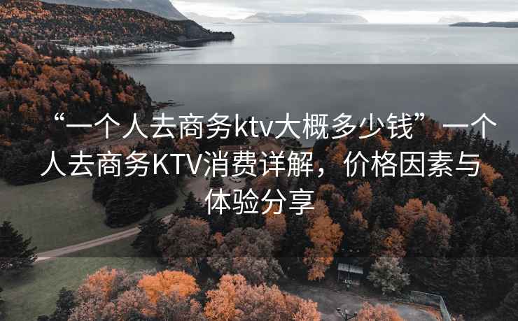 “一個人去商務ktv大概多少錢”一個人去商務KTV消費詳解，價格因素與體驗分享