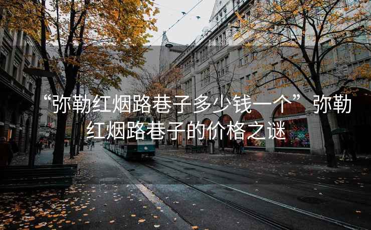 “彌勒紅煙路巷子多少錢一個”彌勒紅煙路巷子的價格之謎