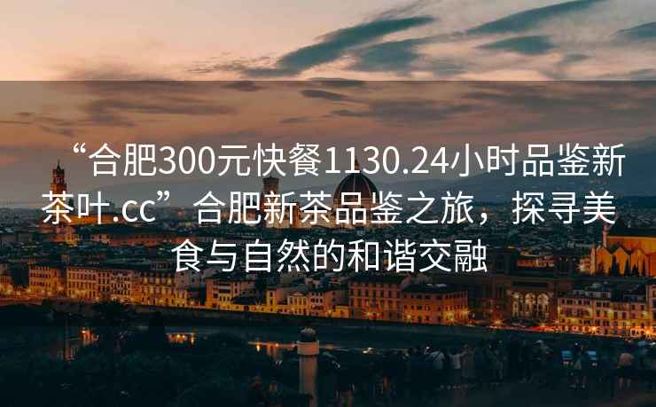 “合肥300元快餐1130.24小時品鑒新茶葉.cc”合肥新茶品鑒之旅，探尋美食與自然的和諧交融