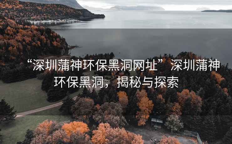 “深圳蒲神環保黑洞網址”深圳蒲神環保黑洞，揭秘與探索