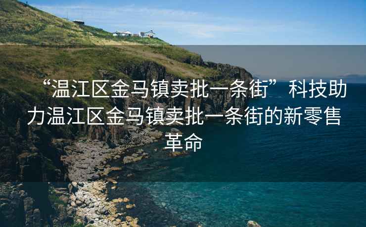 “溫江區金馬鎮賣批一條街”科技助力溫江區金馬鎮賣批一條街的新零售革命