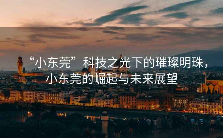 “小東莞”科技之光下的璀璨明珠，小東莞的崛起與未來(lái)展望