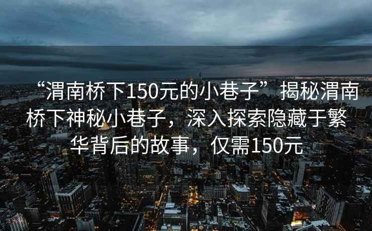 “渭南橋下150元的小巷子”揭秘渭南橋下神秘小巷子，深入探索隱藏于繁華背后的故事，僅需150元