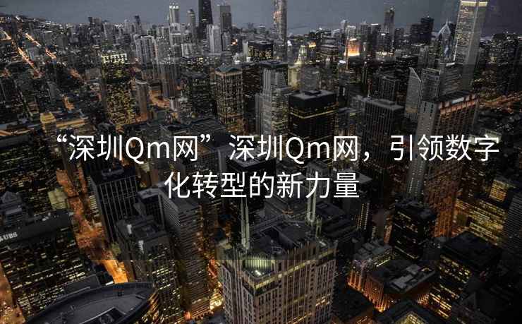 “深圳Qm網”深圳Qm網，引領數字化轉型的新力量