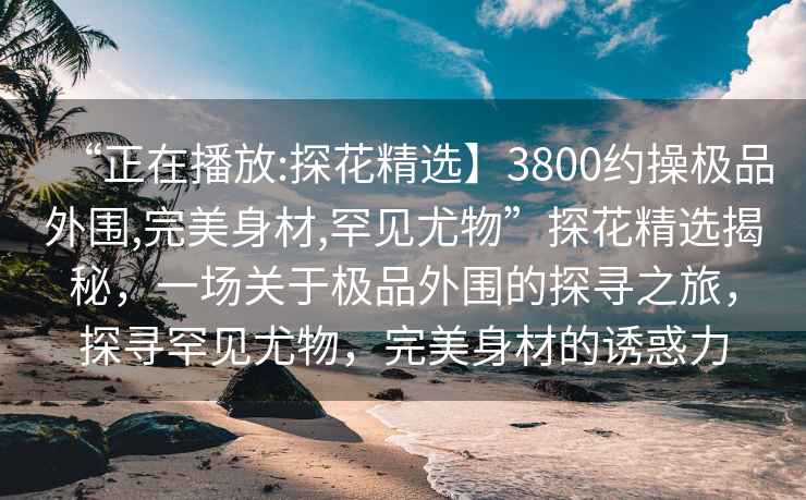 “正在播放:探花精選】3800約操極品外圍,完美身材,罕見(jiàn)尤物”探花精選揭秘，一場(chǎng)關(guān)于極品外圍的探尋之旅，探尋罕見(jiàn)尤物，完美身材的誘惑力