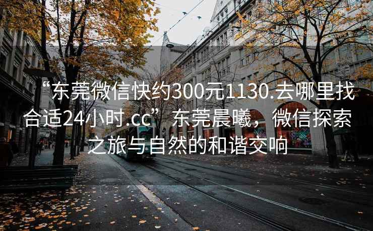 “東莞微信快約300元1130.去哪里找合適24小時.cc”東莞晨曦，微信探索之旅與自然的和諧交響