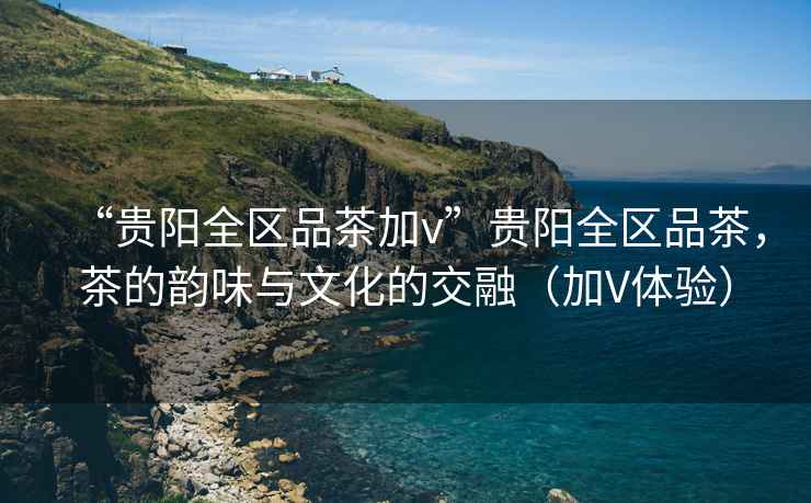 “貴陽全區品茶加v”貴陽全區品茶，茶的韻味與文化的交融（加V體驗）