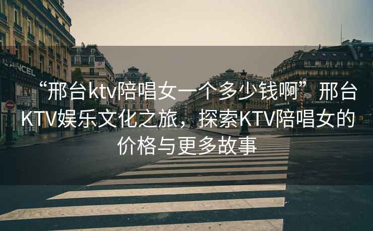 “邢臺(tái)ktv陪唱女一個(gè)多少錢啊”邢臺(tái)KTV娛樂文化之旅，探索KTV陪唱女的價(jià)格與更多故事