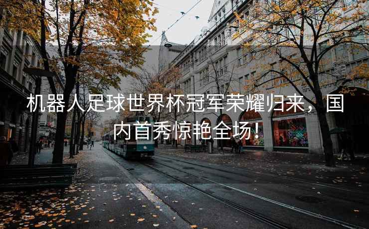 機器人足球世界杯冠軍榮耀歸來，國內首秀驚艷全場！