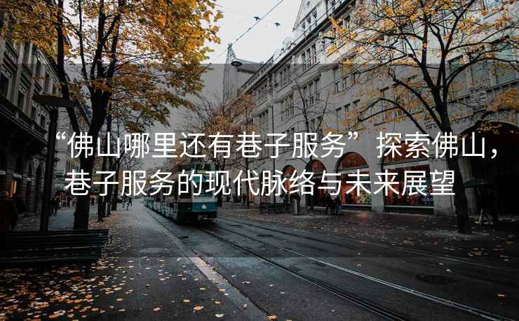 “佛山哪里還有巷子服務(wù)”探索佛山，巷子服務(wù)的現(xiàn)代脈絡(luò)與未來(lái)展望