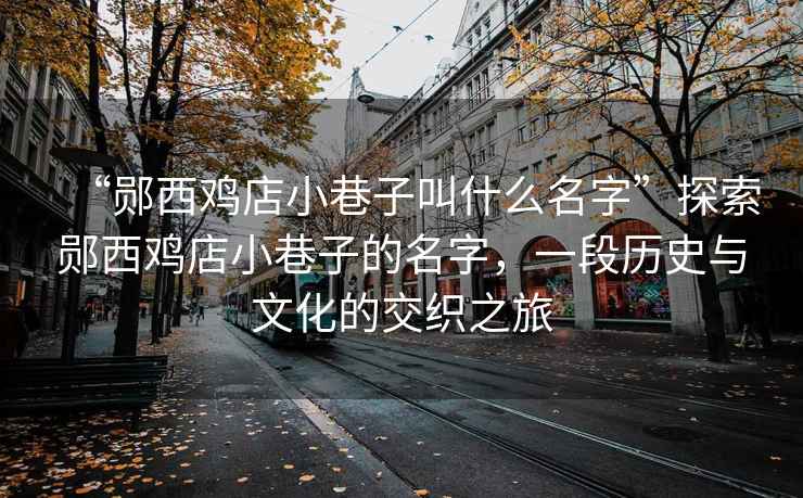 “鄖西雞店小巷子叫什么名字”探索鄖西雞店小巷子的名字，一段歷史與文化的交織之旅