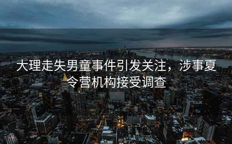 大理走失男童事件引發(fā)關(guān)注，涉事夏令營機(jī)構(gòu)接受調(diào)查