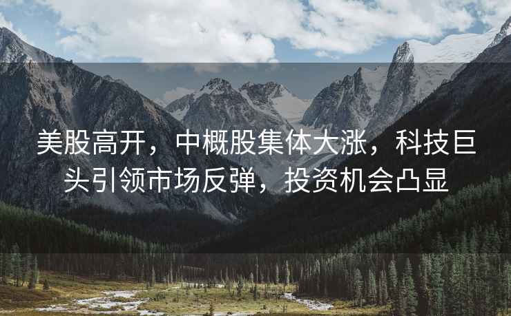 美股高開，中概股集體大漲，科技巨頭引領市場反彈，投資機會凸顯