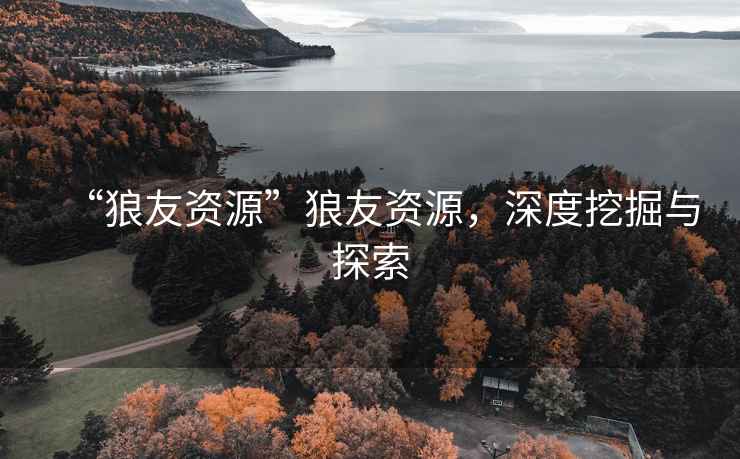 “狼友資源”狼友資源，深度挖掘與探索