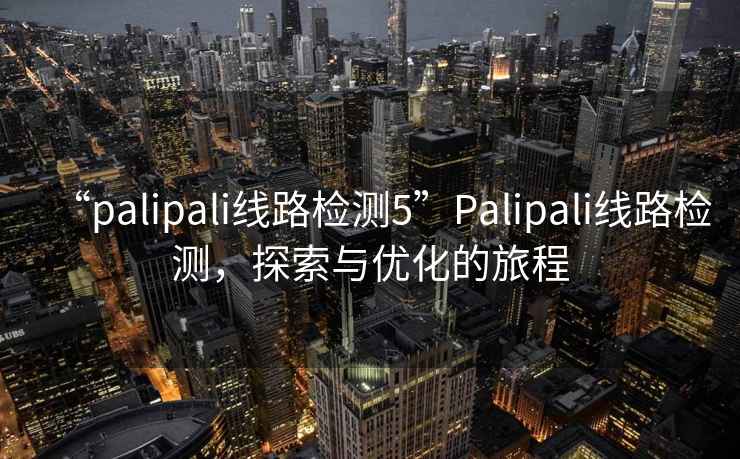 “palipali線路檢測5”Palipali線路檢測，探索與優化的旅程