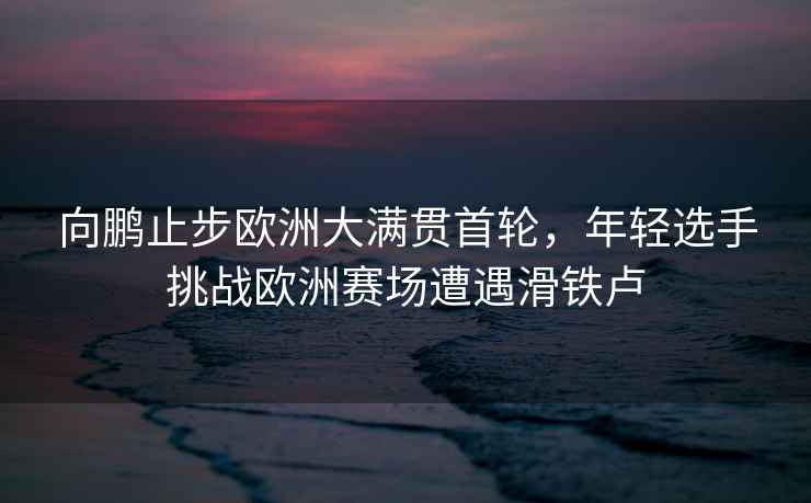 向鵬止步歐洲大滿貫首輪，年輕選手挑戰歐洲賽場遭遇滑鐵盧