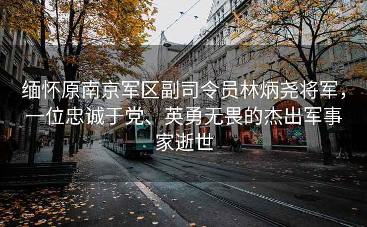 緬懷原南京軍區副司令員林炳堯將軍，一位忠誠于黨、英勇無畏的杰出軍事家逝世