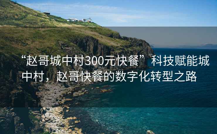 “趙哥城中村300元快餐”科技賦能城中村，趙哥快餐的數(shù)字化轉(zhuǎn)型之路