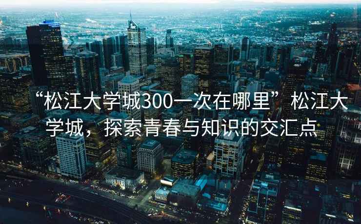 “松江大學城300一次在哪里”松江大學城，探索青春與知識的交匯點