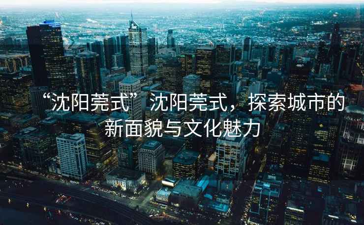 “沈陽莞式”沈陽莞式，探索城市的新面貌與文化魅力