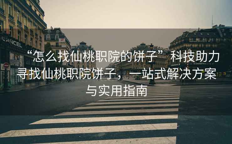 “怎么找仙桃職院的餅子”科技助力尋找仙桃職院餅子，一站式解決方案與實用指南