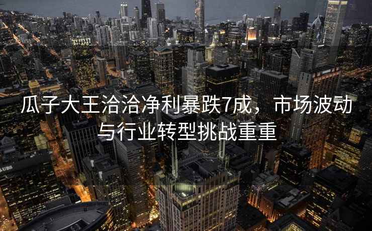 瓜子大王洽洽凈利暴跌7成，市場波動與行業轉型挑戰重重