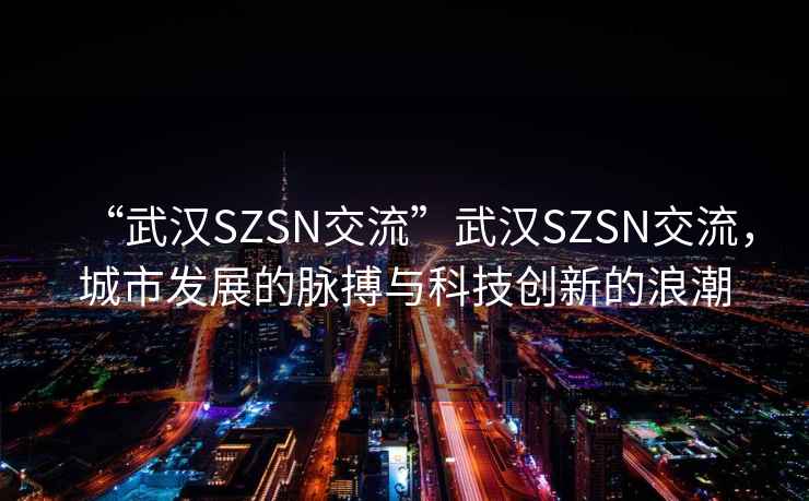 “武漢SZSN交流”武漢SZSN交流，城市發展的脈搏與科技創新的浪潮