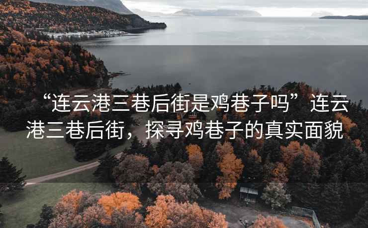 “連云港三巷后街是雞巷子嗎”連云港三巷后街，探尋雞巷子的真實面貌