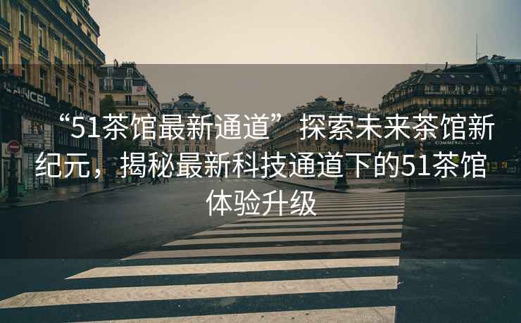 “51茶館最新通道”探索未來茶館新紀(jì)元，揭秘最新科技通道下的51茶館體驗(yàn)升級(jí)