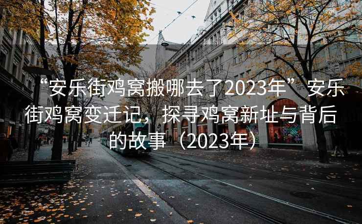 “安樂(lè)街雞窩搬哪去了2023年”安樂(lè)街雞窩變遷記，探尋雞窩新址與背后的故事（2023年）