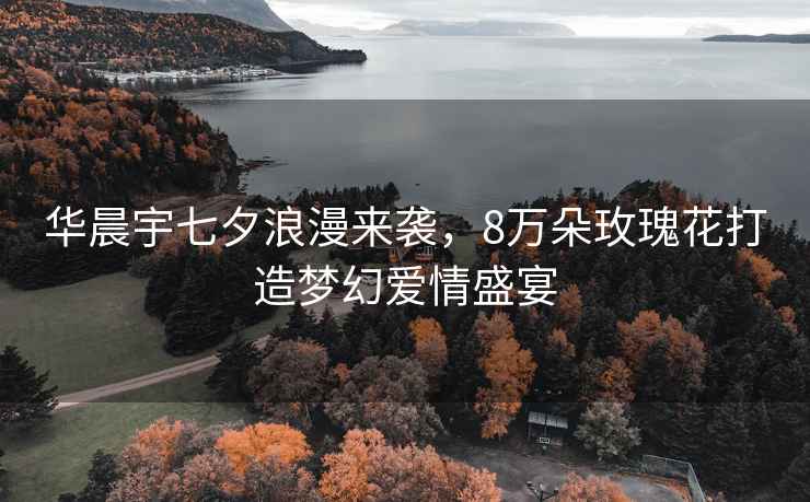 華晨宇七夕浪漫來襲，8萬朵玫瑰花打造夢幻愛情盛宴
