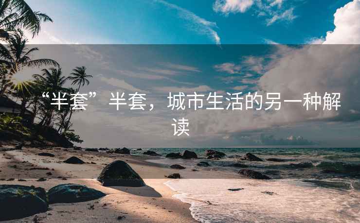 “半套”半套，城市生活的另一種解讀