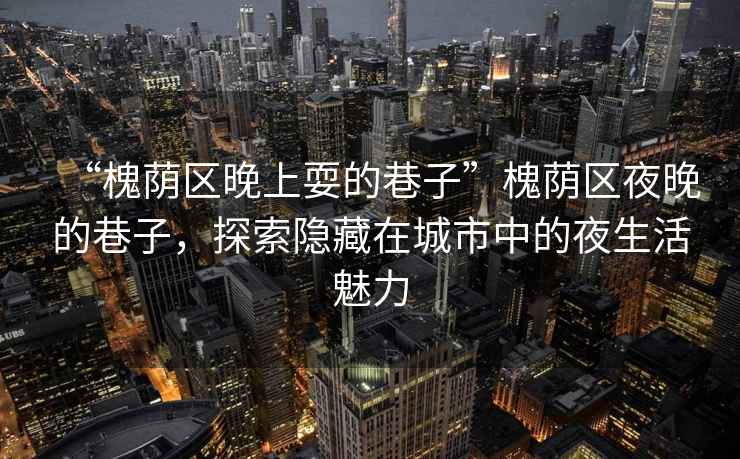 “槐蔭區晚上耍的巷子”槐蔭區夜晚的巷子，探索隱藏在城市中的夜生活魅力