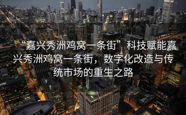 “嘉興秀洲雞窩一條街”科技賦能嘉興秀洲雞窩一條街，數(shù)字化改造與傳統(tǒng)市場(chǎng)的重生之路