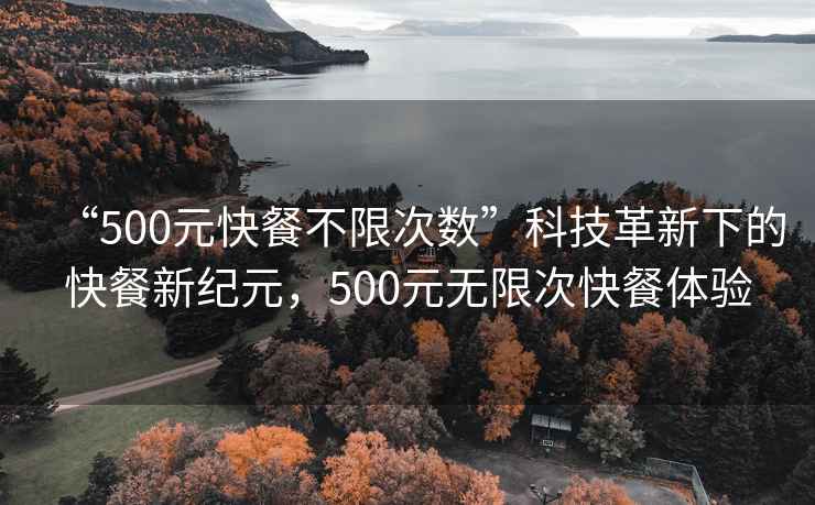 “500元快餐不限次數(shù)”科技革新下的快餐新紀(jì)元，500元無限次快餐體驗(yàn)