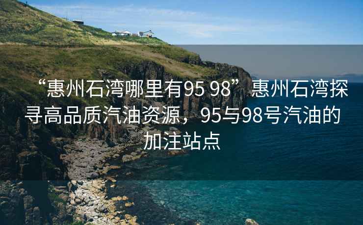 “惠州石灣哪里有95 98”惠州石灣探尋高品質汽油資源，95與98號汽油的加注站點