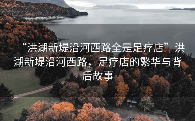 “洪湖新堤沿河西路全是足療店”洪湖新堤沿河西路，足療店的繁華與背后故事